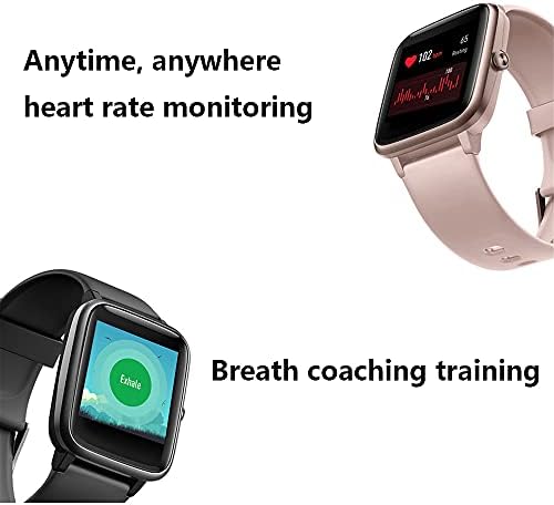 Hoparlörlü FHX Dokunmatik Ekranlı Akıllı Saat, Kalp Atış Hızı, GPS, temassız Ödeme ve Akıllı Telefon Bildirimi, Pembe