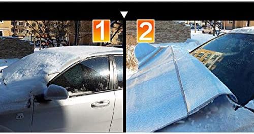 Wgwıoo araç ön camı Güneş Gölge Koruyucu ve Kar Örtüsü, Tüm Hava Kar / Buz / Don Toz Koruma