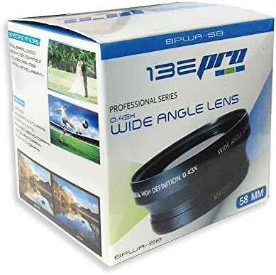 Profesyonel Yüksek Çözünürlüklü 58mm 0.43 x Geniş Açı Lens + 58mm UV Filtre-Tüm Canon, Nikon, Sony, Panasonic, Olympus, Pentax,