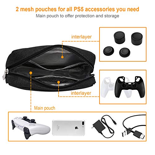PS5 Denetleyici Şarj Cihazı, AKNES XboxSeriesX/S Kablosuz Şarj Cihazı Sony Playstation 5 / PS5 Slim Denetleyicisi için Çift Şarj,4