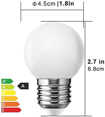 Hnynbe 1 W LED Vanity ampul, G14 Küre Ampul, 10 W Eşdeğer, yumuşak Beyaz 3000 K, E26 E27 Tabanı, olmayan Dim LED enerji tasarruflu