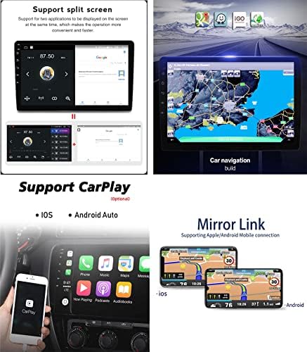 ADMLZQQ 9 Android 10/11 Araba Radyo Dokunmatik Ekran için Mitsubishi Outlander 02-08 Araba Stereo Bluetooth Carplay Destek FM