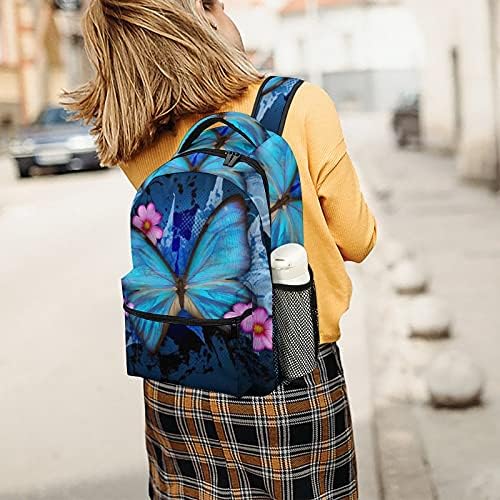 Moda Kelebek Baskılı seyahat sırt çantası Rahat Spor Çanta Oxford kumaş Çalışma Alışveriş seyahat kamp İçin uygun