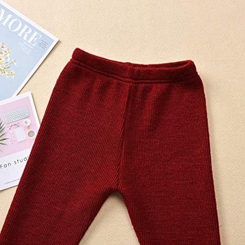 Toddler Küçük Kızlar Fırfır Flare Tunik Elbise Üst Kırmızı Tayt Pantolon Geyik Kıyafet Kış Bahar Giysi Set