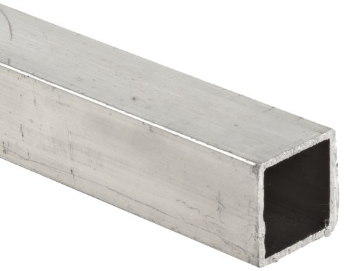 Alüminyum 6063-T52 Kare Boru, ASTM B221, 1 x 1, 1/8 Duvar, 48 Uzunluk