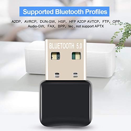 TJLSS USB Bluetooth 5.0 Adaptörü Bluetooth Alıcısı Mini Ses Adaptörü Bilgisayar PC Laptop için Müzik