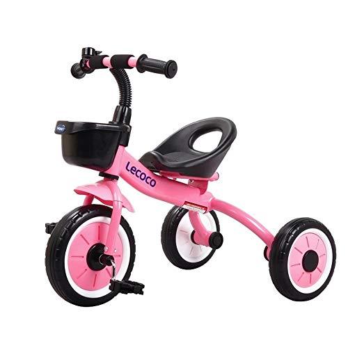 Üç tekerlekli Bisiklet Arabası Bebek Arabası Bisiklet Taşınabilir Koltuk Çan Erkek ve Kız Oyuncakları ile 12 Aydan 6 Yıla kadar