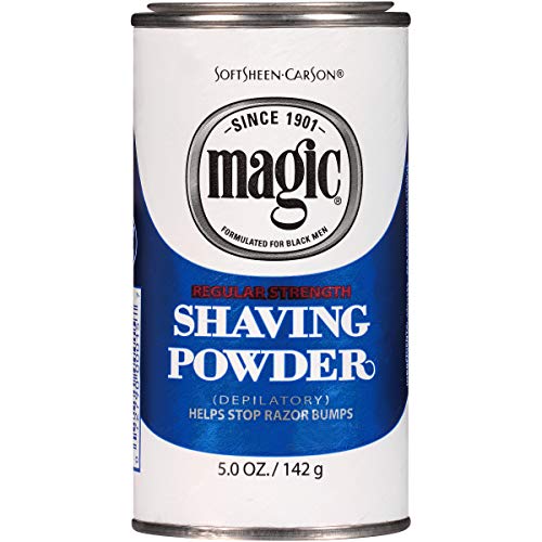 SoftSheen-Carson Magic Traşsız Tıraş Erkekler için, Düzenli Güçlü Tıraş Tozu, Normal Sakallar için, Siyah Erkekler için formüle