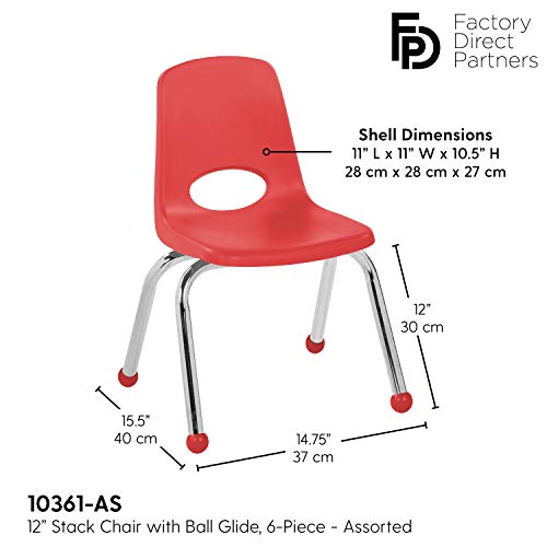 Fabrika Doğrudan Ortakları-10361-AS-10361 FDP 12 Okul Yığın Sandalyesi, Krom Çelik Ayaklı ve Top Kaymalı İstifleme Öğrenci Sandalyeleri-Çeşitli