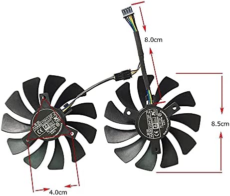 Grafik Kartı Hayranları Soğutucu MSI GeForce GTX 1660 RTX 2060 Ventus XS C 6G OC Ekran Kartı Fanı Çift Fan (85mm DC 12 V) 2 adet/1