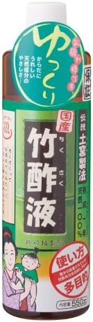 Japonya Çin Tıbbı Araştırma Enstitüsü 1 Yıl Yaşlanma Saf Bambu Sirke Herhangi Bir Seyreltme Olmadan Bambu Sirke 550 ml kılıf