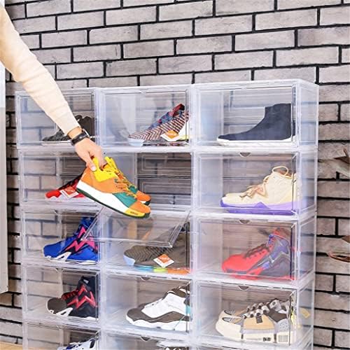 WALNUTA Şeffaf Plastik Ayakkabı Kutusu Manyetik Kapatma ıle Istiflenebilir saklama kutusu ayakkabı organizatörü Koleksiyonu Ekran