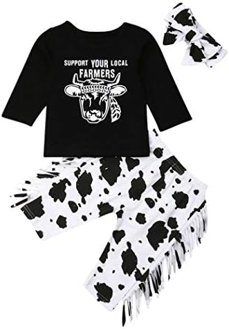 Toddler Çocuk Kız Tatlı Mektup Kıyafetler Giysi T-Shirt Tops + Pantolon 3 ADET Set