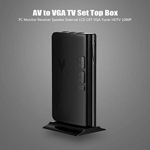 TV Kutusu, AV-VGA TV Set Üstü Kutusu PC Monitör Alıcısı Hoparlör Harici LCD CRT VGA Tuner HDTV 1080P, PAL D/K&I Modu ile Uyumlu
