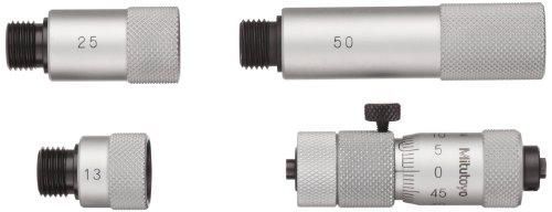 Mitutoyo 137-204 Boru Şeklindeki Sürmeli Mikrometre İçinde, Uzatma Çubuğu Tipi, 50-1000mm Aralığı, 0.01 mm Mezuniyet, + / -0.031
