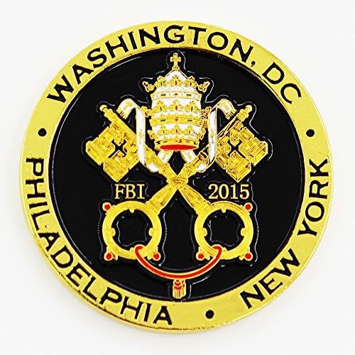 FBI Papa Francis Papalık New York, Philadelphia, Washington DC Challenge Coin'i Ziyaret Edin