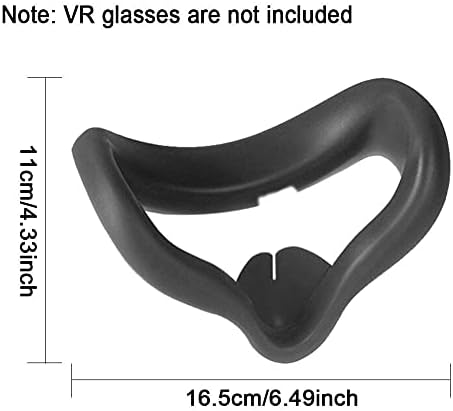 zxbaers VR Yüz Silikon Kapak Maskesi, VR Maskesi Kapak Göz Pedi Lens koruyucu kapak Oculus Quest 2 Sweatproof Işık Geçirmez VR