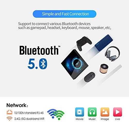 Android 10.0 TV Kutusu, T95 TV Kutusu 4 GB / 32 GB Allwinner H616 64bit Çift WiFi 2.4 GHz/ 5 GHz Bluetooth 5.0 6 K Ultra HD/