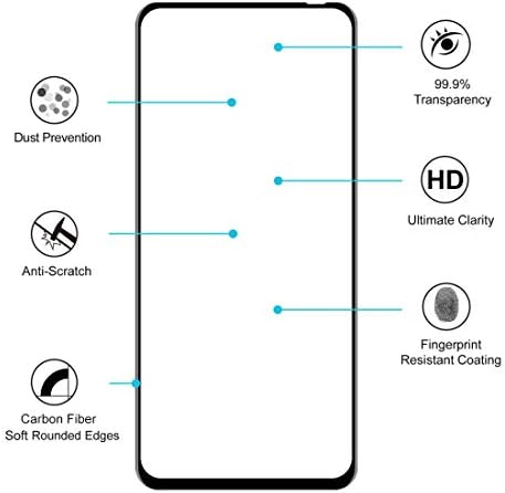 YSH Cep Telefonu Aksesuarları ıçin Huawei Onur V30 / V30 Pro 5 PCS Şapka-Prens 0.2 mm 9 H 3D Tam Ekran Yumuşak Karbon Fiber Kenarları