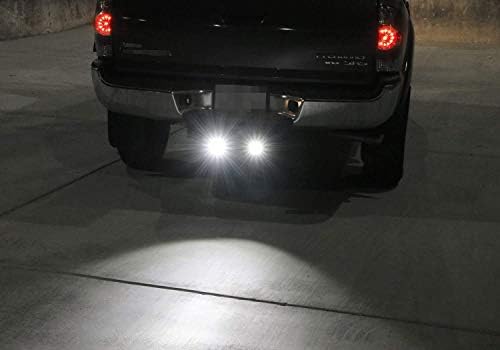 ıJDMTOY Tow Hitch Alıcı LED Pod ışık Kamyon SUV Römork RV vb İle Uyumlu, İçerir (2) 20 W Yüksek Güç CREE LED Pod Lambalar & Tow