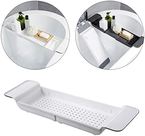 Dolity Plastik Uzatılabilir Küvet Raf, Çift Katmanlı Raf, Banyo Küvet için Uygun, Mutfak Drenaj Aracı-Bir