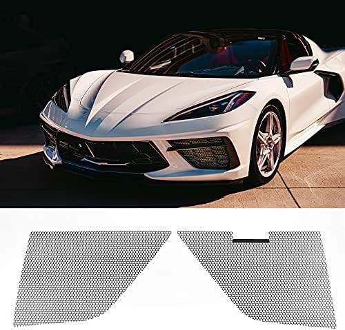 AggAuto araba radyatör ızgarası Havalandırma 2020-2021 Chevy Corvette C8, alüminyum Alaşımlı Petek Delik 6mm x 6mm Otomotiv Izgaraları