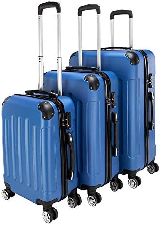 Simply-Me Bagaj Setleri 3 Parça Arabası Bavul ile TSA Kilit, 20 İnç 24 İnç 28 İnç Seyahat Depolama Bagaj Setleri ile Spinner