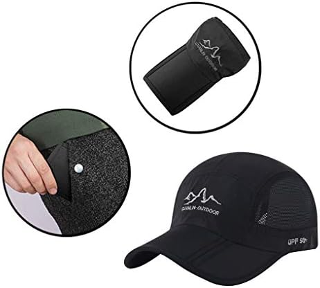 Koşu beyzbol şapkası Nefes Hızlı Kuru Örgü güneş şapkası Yaz Su Geçirmez UV Koruma Spor Golf vizör Kapağı