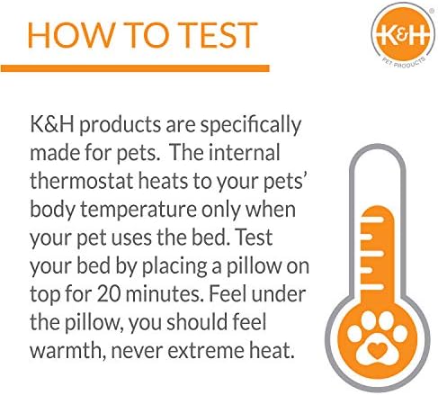 K & H EVCİL HAYVAN ÜRÜNLERİ Elektrikli Küçük Hayvan ısıtmalı Ped Tan 9 X 12 İnç