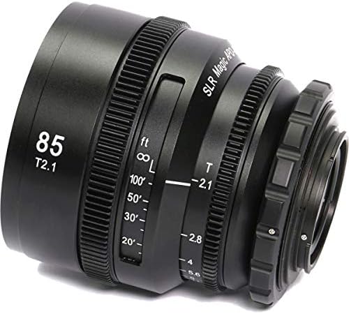 SLR Magic APO-HyperPrime Cine 85mm T2. 1 Lens (PL Montaj) ve Alüminyum EF Adaptörü-PL veya EF Montajlarına uyar
