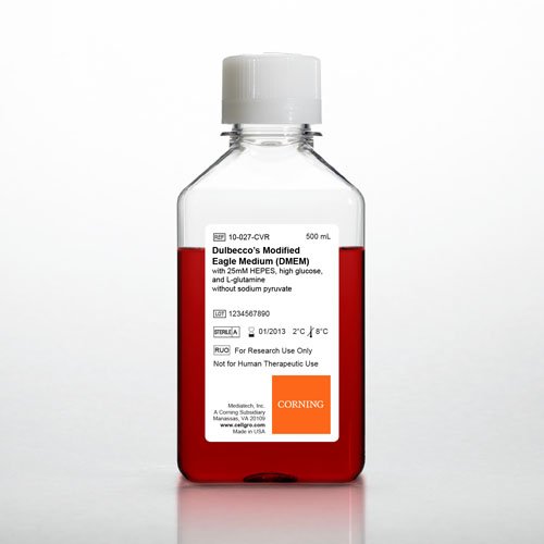 ORTAM-DMEM w / 25 mM HEPES-4,5 g / L glikoz-L-glutamin-sodyum piruvatsız-6 x 500 mL, CS