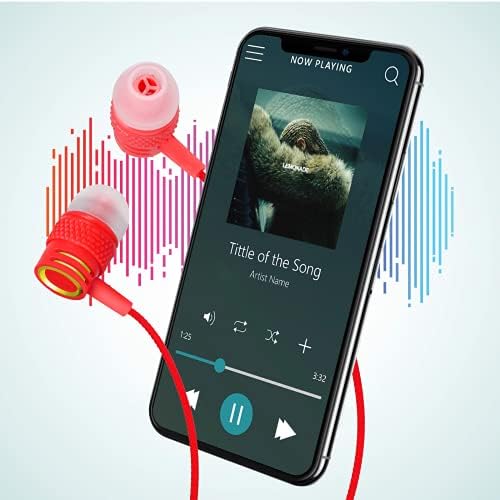 UrbanX R2 Kablolu kulak içi kulaklıklar için Mic ile Motorola Moto G Stylus (2021) ile Arapsaçı-Ücretsiz Kordon, Gürültü Yalıtımlı