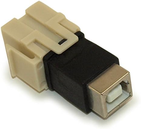 MyCableMart Keystone Jack Insert / Çoğaltıcı USB 2 Tip B'den B'ye, Dişi, Çoğaltıcı Tipi, Fildişi