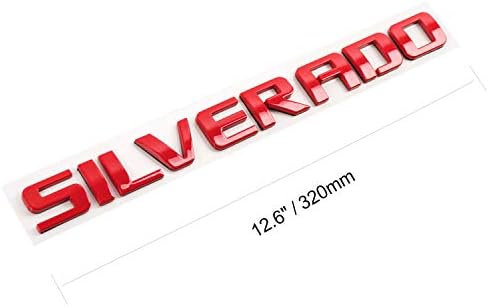 Chevy Silverado için 3D Amblem Rozeti (Mat Siyah)