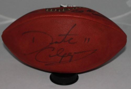 Daunte Culpepper İmzalı NFL Futbolu. Bu futbol topu hava tutamaz ve olduğu gibi satılır. İmzalı-İmzalı Futbol Topları