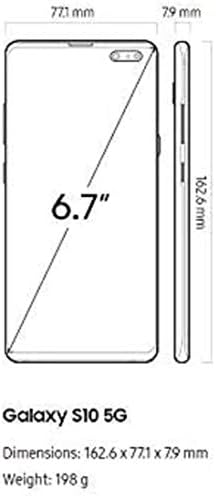Samsung Galaxy S10 5G, 256GB, Görkemli Siyah-Verizon (Yenilendi)