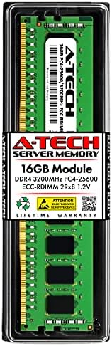 A-Tech 16 GB RAM Dell PowerEdge R7525 Raf Montaj-DDR4 3200 MHz PC4-25600 ECC Kayıtlı RDIMM 2Rx8 Çift Rütbe 288-Pin Sunucu Bellek