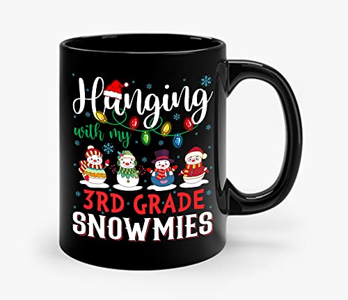 Komik Kupa Custome Sınıf Asılı Benim 3rd Sınıf Snowmies Noel Öğretmen Öğrenci 11 Oz Seramik Kahve Kupa Noel için Büyük Yenilik
