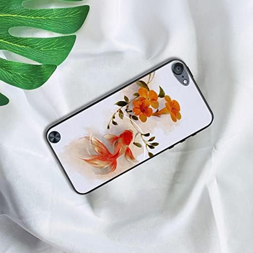 Shorkproof Touch5 Apple iPod için Uyumlu durumda sert plastik inanılmaz baskı mürekkep Goldfish kapakları