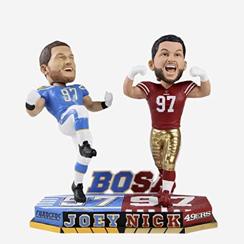 Nick ve Joey Bosa San Francisco 49ers ve Los Angeles Şarj Cihazları Bobblehead NFL