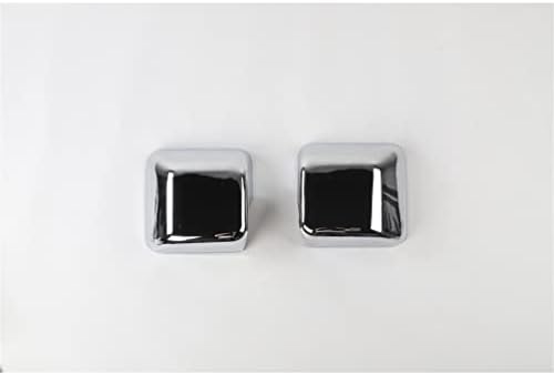 rrx ABS Iç Aksesuarları ayar kapağı Cap ıle Uyumlu Jeep Wrangler JL JLU 2/4 Kapı 2018-2022 (Dikiz Yan Ayna Trim, Krom)