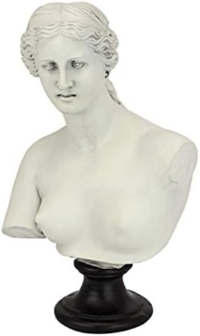 Tasarım Toscano EU15816 Venus de Milo Büstü Heykeli, 12 İnç, Polyresin, Antik Taş