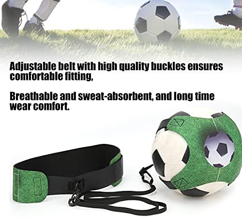 SPYMİNNPOO 3D Futbol Eğitim Seti, Futbol Eğitim Kemer Cihazı Yardımcı Topu Bant Futbol Net Kick Fitness Spor Ekipmanları