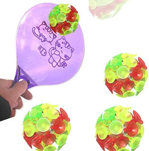 STOBOK 4 adet Eğlenceli Vantuz Topu Renkli Top Oyuncaklar Yenilik Oyuncaklar Çocuklar ıçin Erkek Kız Doğum Günü Partisi Iyilik