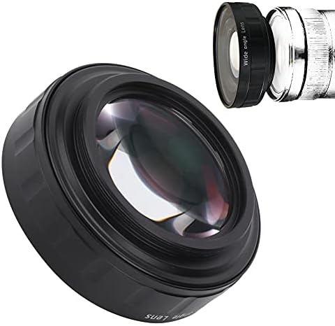 Pınsofy HD Geniş Açı Lens, damla Direnci Bozulma Yok Aynasız Kameralar için Geniş Açı Lens Siyah SLR Kameralar için ZV1 Kameralar