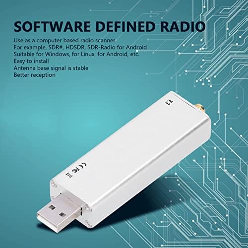 RTL-SDR R820T2 V3 RTL2832U Yazılım Tanımlı Radyo Akıllı HF Paket Anten Bilgisayar Tabanlı Radyo Tarayıcı İçin