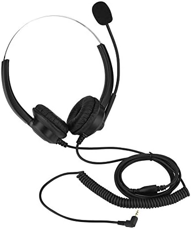 Gürültü Önleyici Mikrofonlu Kulak Üstü Kulaklıklar, Mikrofonlu 3,5 mm Stereo Kablolu Telefon Kulaklığı,Skype,Çağrı Merkezi,Ofis,Video