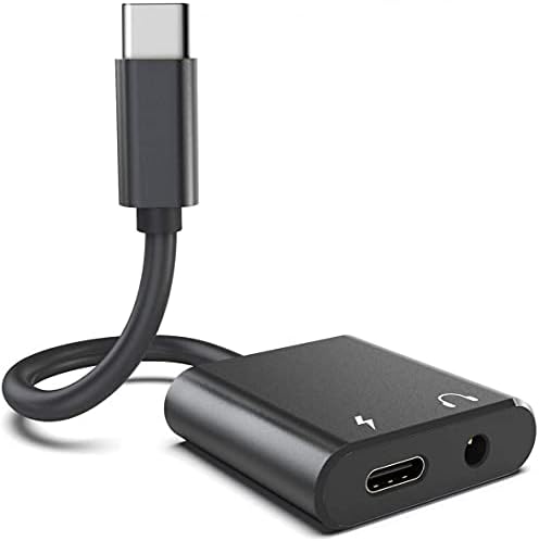 USB-C Kulaklık Adaptörü Kulaklık 3.5 mm Jack Şarj Portu için Galaxy Z Flip 3, Z Fold 3 5G, Splitter Mic Destek Eller-Serbest