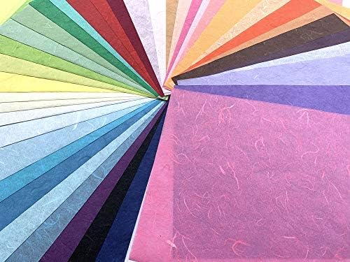 50 Yaprak Karışık Renkler A4 Yaprak Ince Dut Kağıt Yaprak Sanat Doku Washi Kağıt Tasarım Zanaat Sanat Origami Tedarikçiler Kart