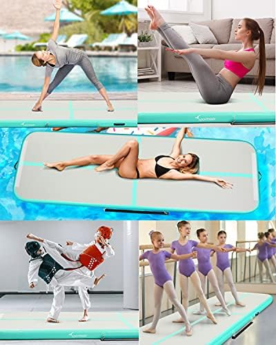 Sportneer Şişme Hava Jimnastik Eğitim Mat, 9FT Takla Parça Hava Mat Çocuklar için, Kapalı Açık Egzersiz Fitness Ev Jimnastik